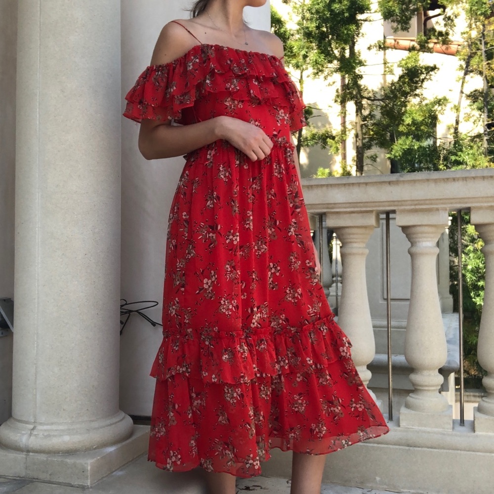 PM EDITOR PICK Zara Red Floral Dress